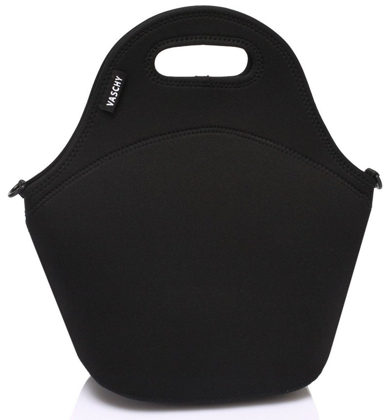 VASCHY Neoprene Insulated Lunch Bag Tote for Men or Women 12.9x13.4x6.3 inch with Detachable Adjustable Shoulder Strap - Image 1